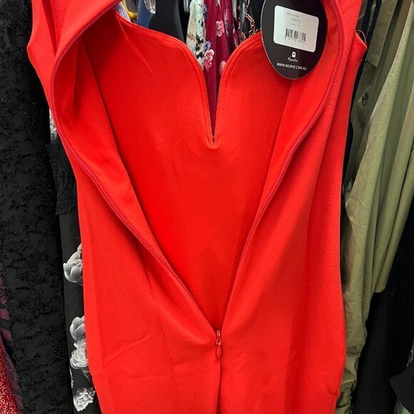 Nookie Madonna Midi Dress Xtra Small in Red Cherry - Picture 4 of 7